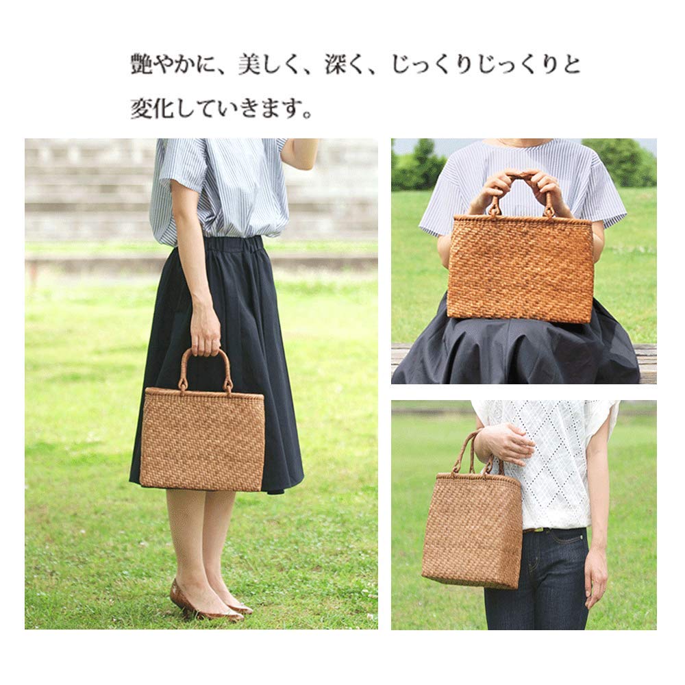 Amazon.co.jp: 山葡萄かごバッグ かごバッグ 山ぶとう トート